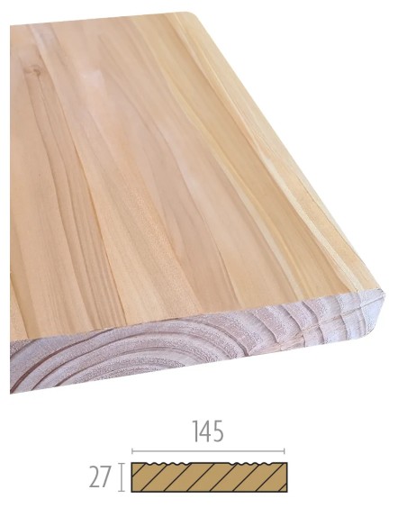 Planches de terrasse en Douglas - à visser - lisse et fine strie