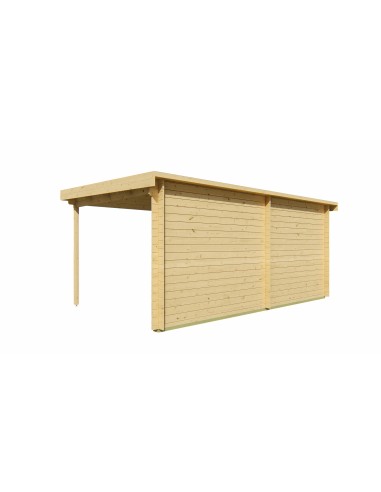 Abri de jardin Jette 498 x 248 cm - 28 mm - ±11 m2