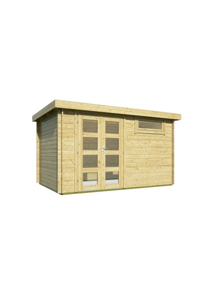 Houten tuinhuis Strombeek 380 x 260 cm, 28 mm, 8,8 m²