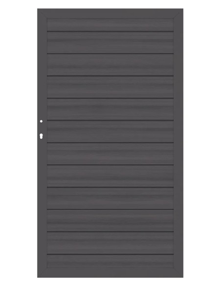 Houtcomposiet poort Platinum