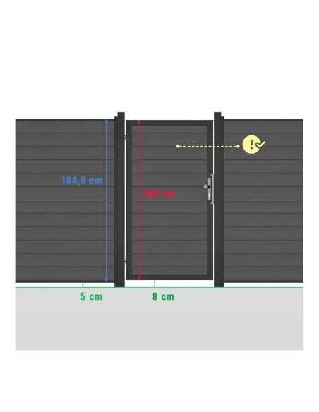 Porte en bois composite Platinum