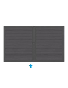 Samengesteld houten poort Platinum 2