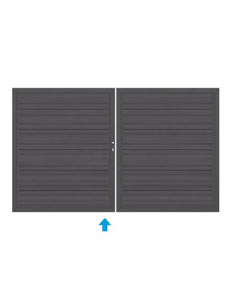 Samengesteld houten poort Platinum