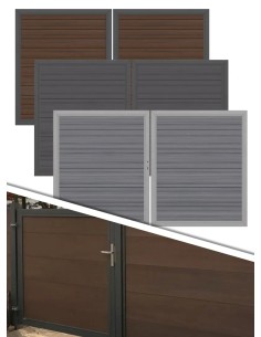 Portail en bois composite Platinum