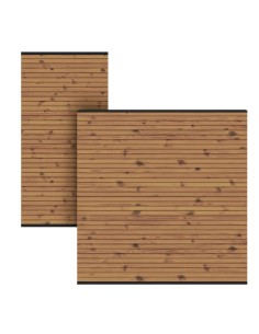 Palissade en bois thermo chauffé - Neo