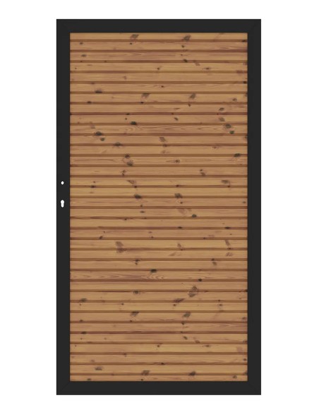 Porte en bois thermo chauffé - Neo
