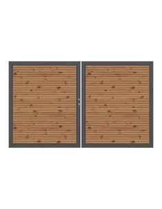 Portail en bois thermo chauffé - Neo