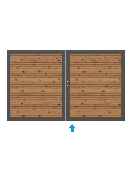 Hekpoort van thermisch behandeld hout - Neo