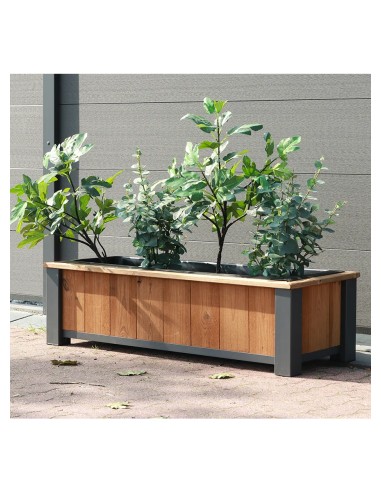 Bloembak van thermisch behandeld grenen