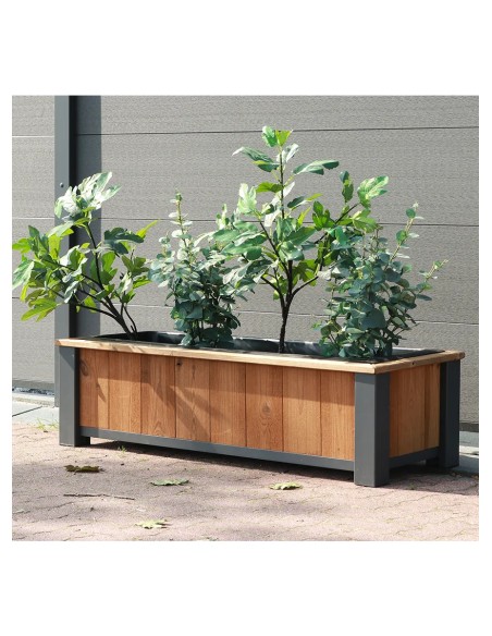 Bloembak van thermisch behandeld grenen