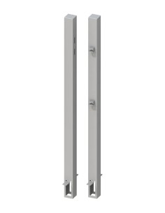 Stalen palen voor deur hekges - voor beton - 90-95 cm 2