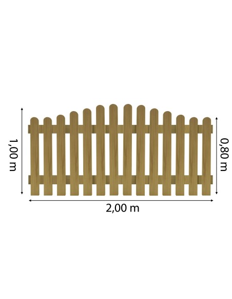 Barrière basse de jardin