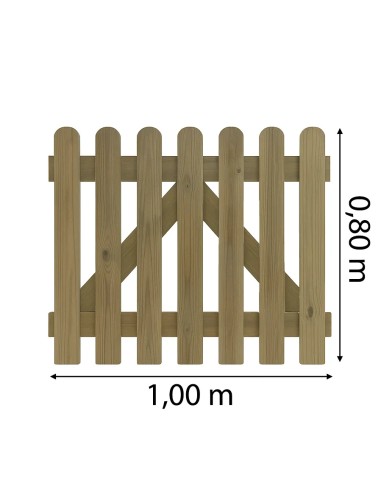 Portillon bas de jardin