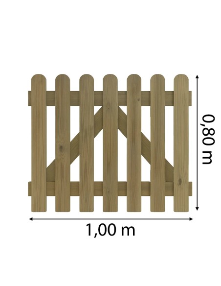 Portillon bas de jardin