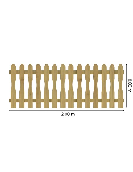 Petite barrière de jardin