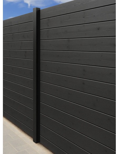 Planches de palissade claustras noires