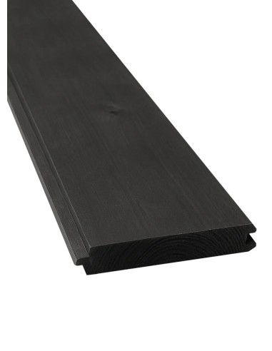 Zwart tand & groef gevelbekleding