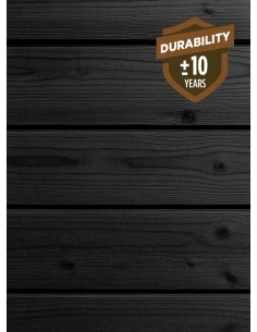 Zwart tand & groef gevelbekleding