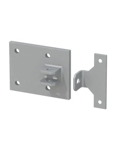 Platine pour fixation de porte contre un mur 2