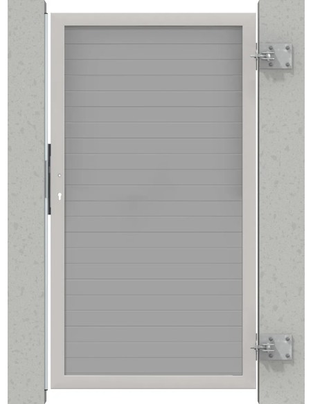 Aanslagprofiel voor poortmontage aan muur