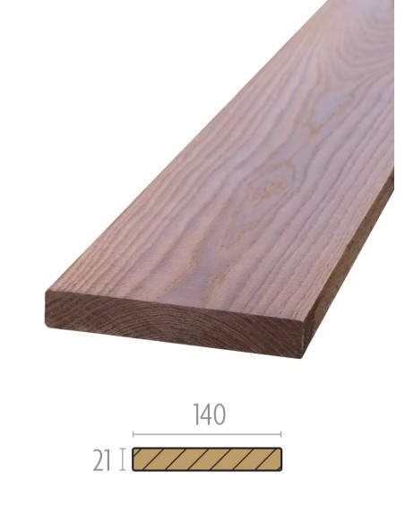 Terrasplanken in Essen Thermowood - om te schroeven - glad