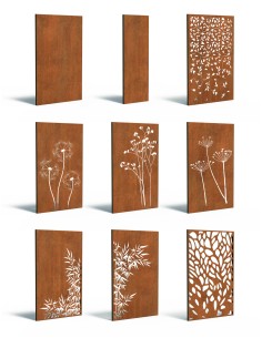 Palissade en acier Corten