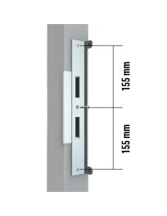 Aanslagstop voor het bevestigen van een deur tegen paal