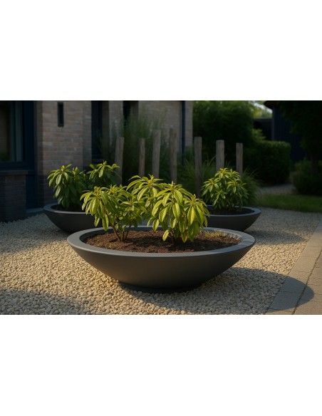Bac à fleurs Bol - Fibre de verre