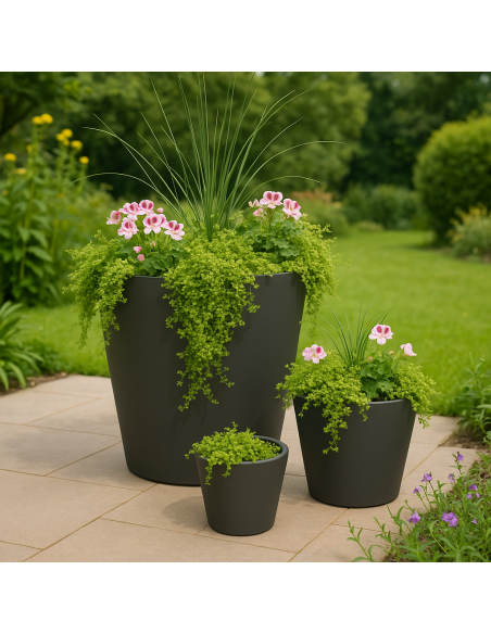 Bac à fleurs Colonne - Fibre de verre