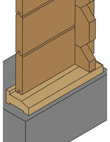 Cadre de fondation d’abri de jardin