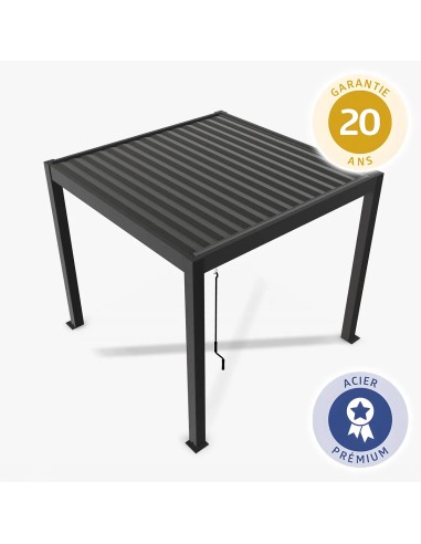 Bioklimatische pergola Biohort - Donker metallic grijs