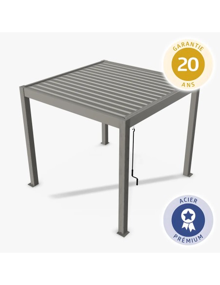 Pergola Bioclimatique Biohort - Gris quartz métallique