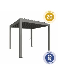 Pergola Bioclimatique Biohort - Gris quartz métallique 2