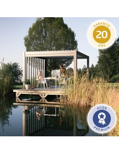 Pergola Bioclimatique Biohort - Gris foncé métallique