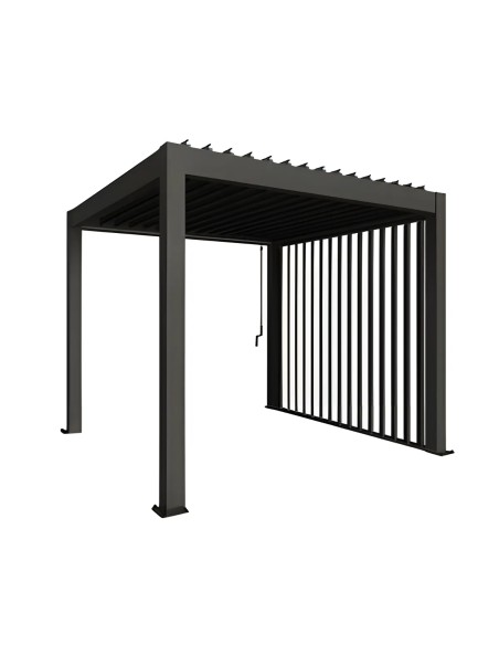 Zijwand met lamellen voor Bioclimatische Biohort pergola
