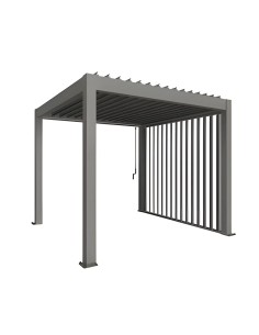 Paroi latérale à lamelles pour pergola Bioclimatique Biohort