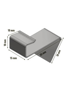 Beging-eind clips voor aluminium balken 2