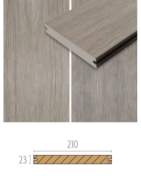 Terrasse en bois composite Multigrey Light