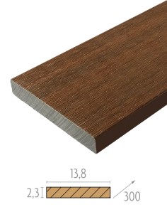 Afwerkingsplank terras composiet 138x23 mm – 6 kleuren 2