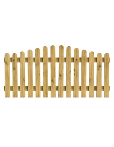 Een lage tuinafscheiding.