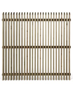 Schutting met vertikaal latte 2