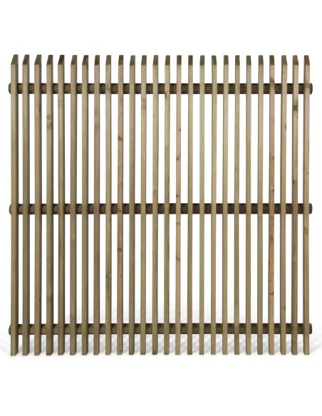Schutting met vertikaal latte
