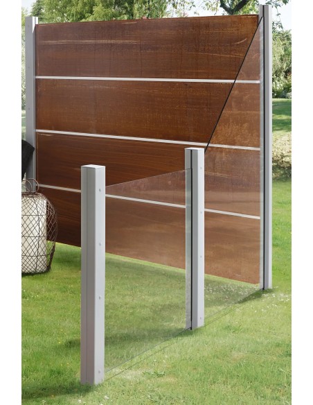 Balkon- en terrasafscheiding van glas