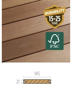 Terrasse en bois exotique Tiara - Louro Vermelho