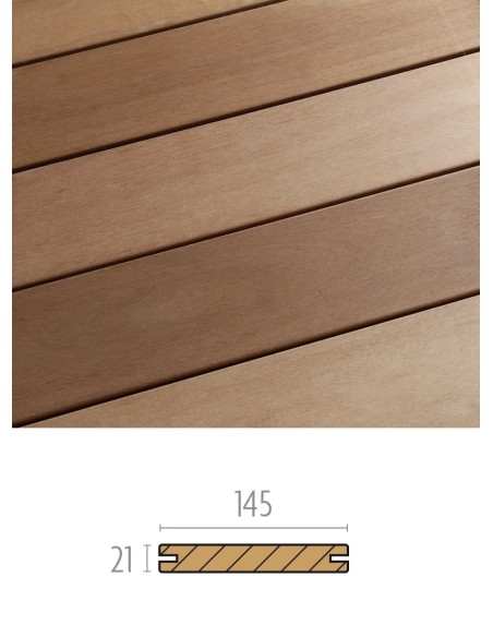 Terrasse en bois exotique Tiara - Louro Vermelho