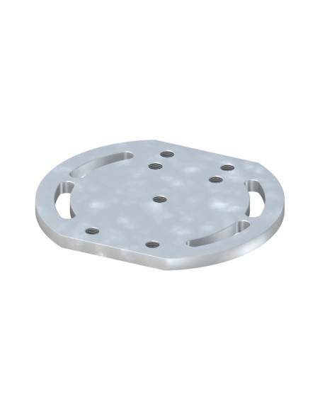 Adaptateur pour montage de poteaux à visser sur angle de muret