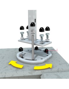Hoek-montageadapter voor opschroef-ankers