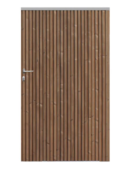 Portail de parking en thermowood