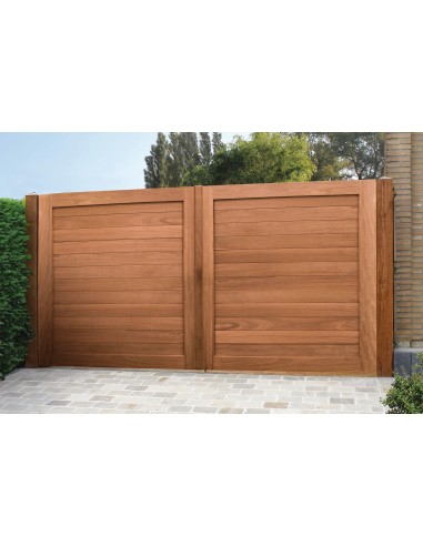 Portail de jardin exotique