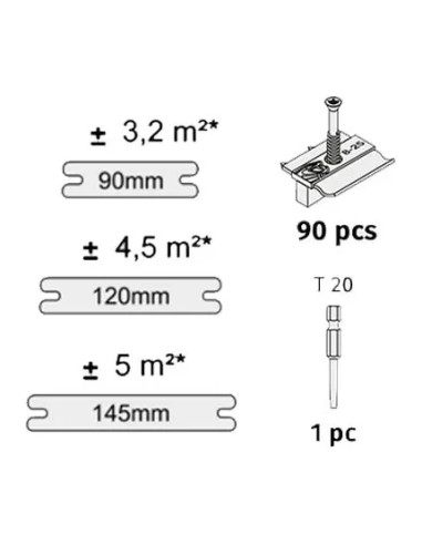 Cobra Hybrid clips 8-25 voor terrasplanken